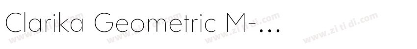 Clarika Geometric M字体转换